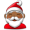 Santa Claus - Medium Black emoji on Samsung